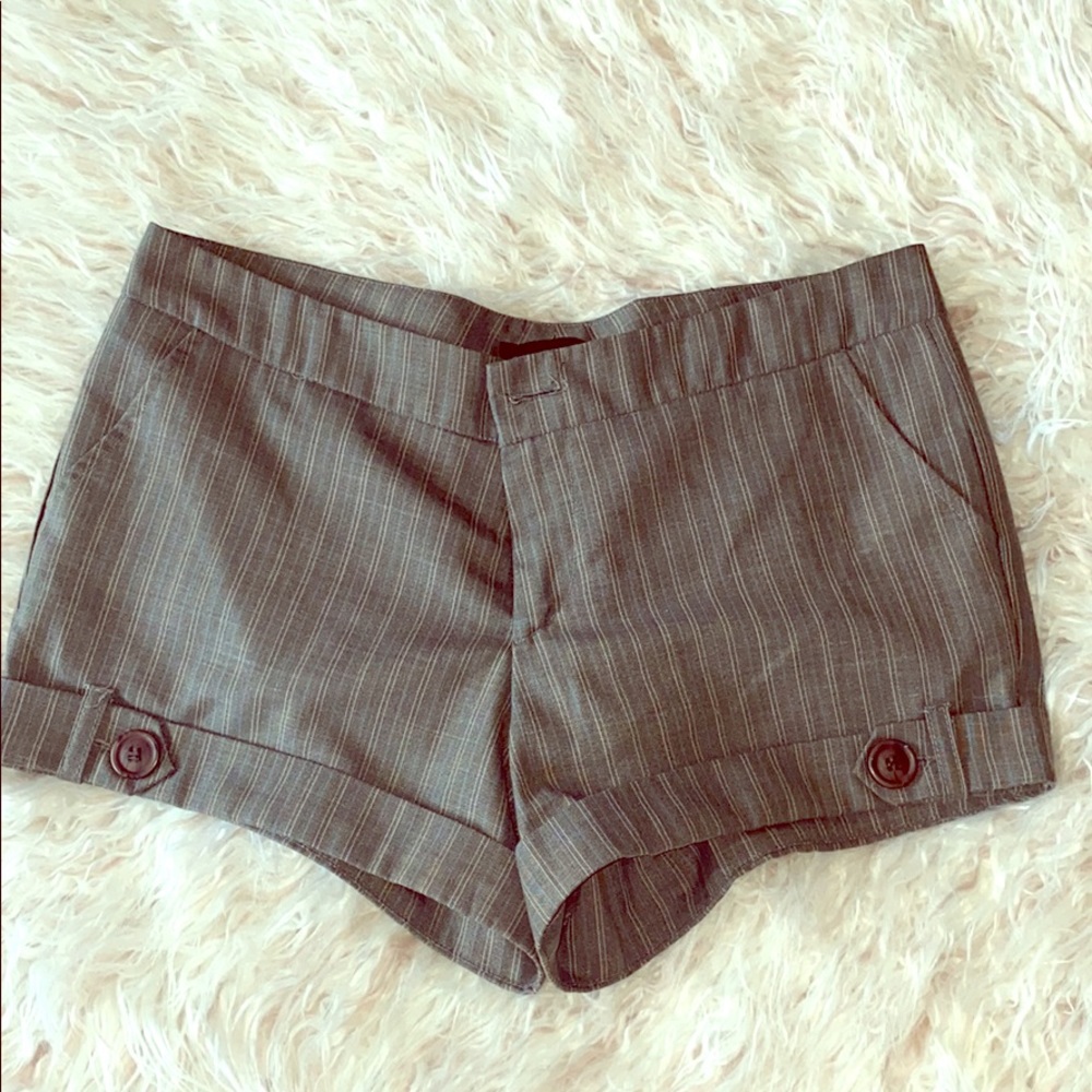 Pinstriped Shorts